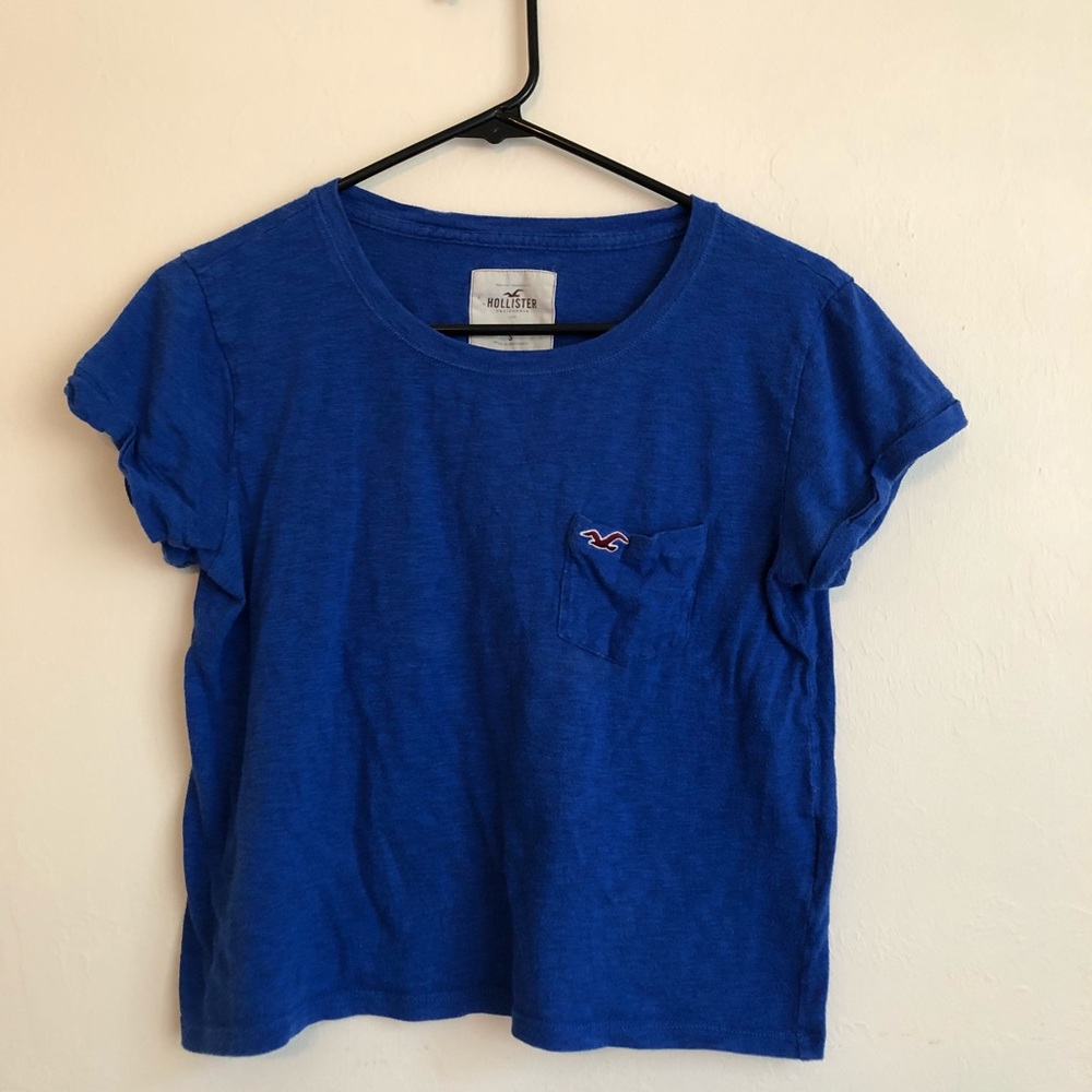 Holistic blue crop top